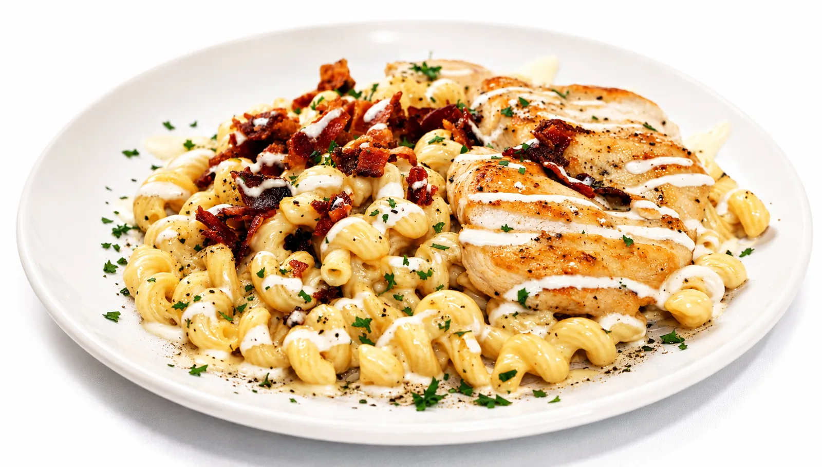 Chicken Bacon Ranch Mac and Cheese from The Venue Clermont catering menu